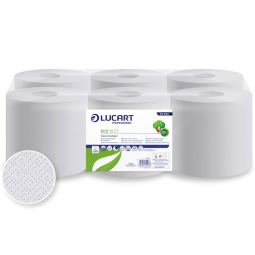 Lavete din hartie, rola cu derulare centrala mare Eco 19 CF - Lucart