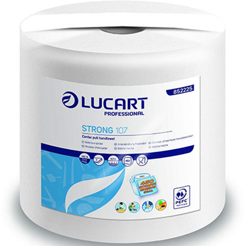 Lavete din hartie, rola cu derulare centrala mare, Strong 107 Joint - Lucart