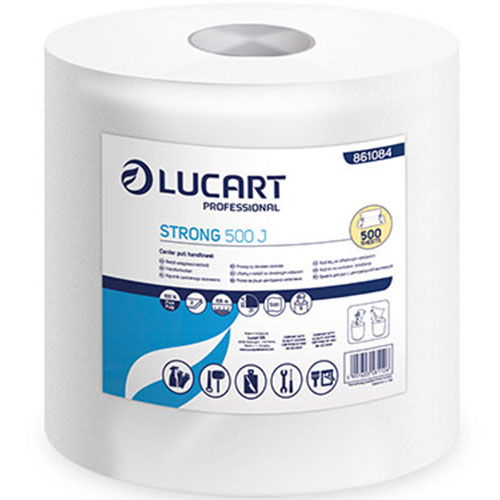 Lavete din hartie, rola cu derulare centrala mare, Strong 500 J - Lucart