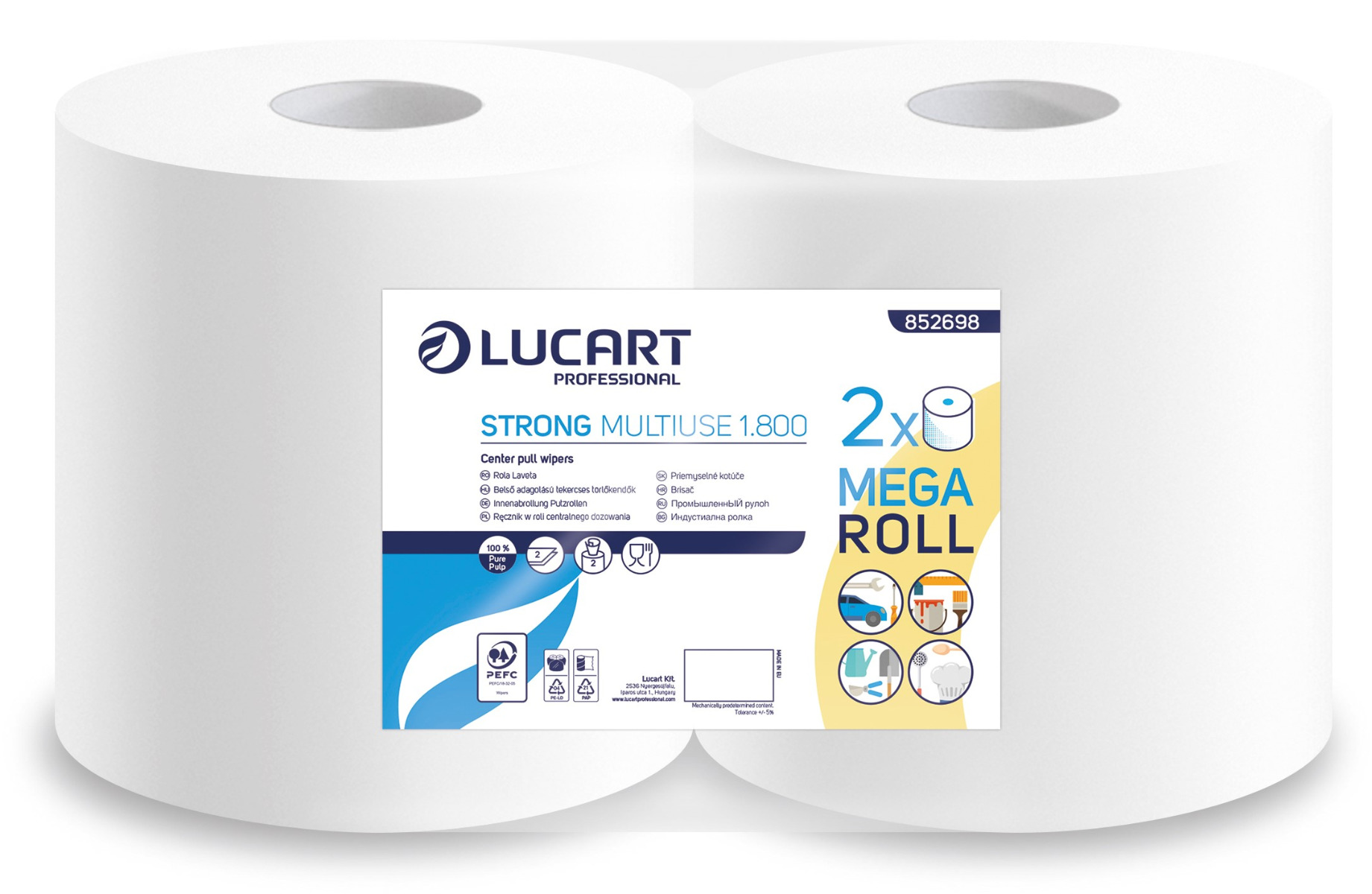 Lavete hartie pe rola Strong Multi-Use 1800 - Lucart