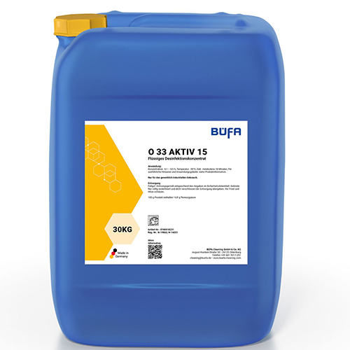 O 33 AKTIV 15 - Dezinfectant pe baza de acid peracetiv, 30kg - Bufa