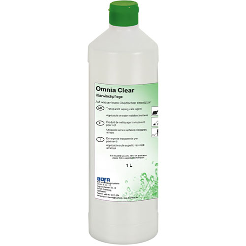 Omnia Clear - Detergent pentru intretinerea pardoselilor, 1L - Bufa
