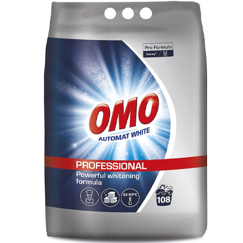 Omo Professional Automat White - Detergent de baza pentru textile albe, 7Kg - Diversey