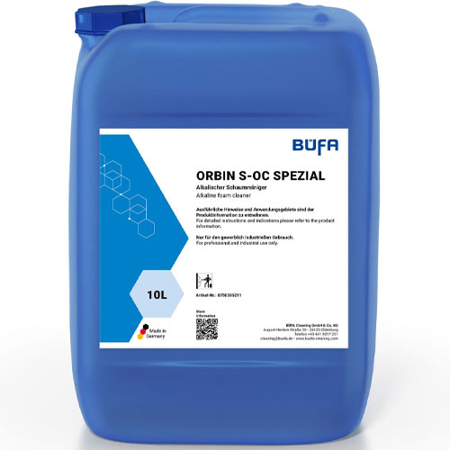 Orbin S-OC Spezial - Detergent alcalin spumant, 10L - Bufa
