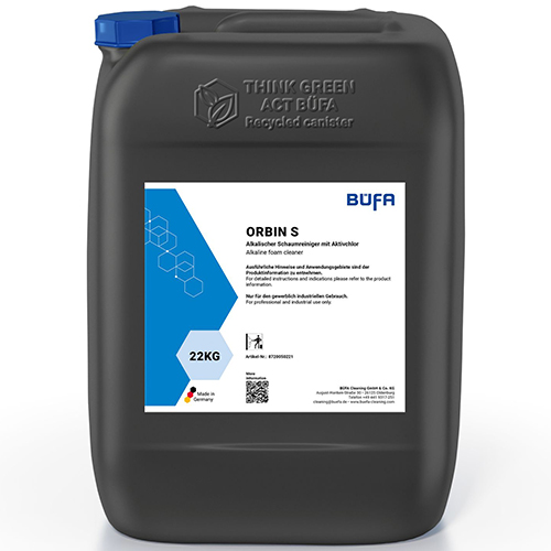 Orbin S - Detergent spumant alcalin clorinat, 22kg - Bufa