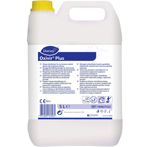 Oxivir Plus - Dezinfectant pentru suprafete pe baza de oxigen activ, 5L - Diversey