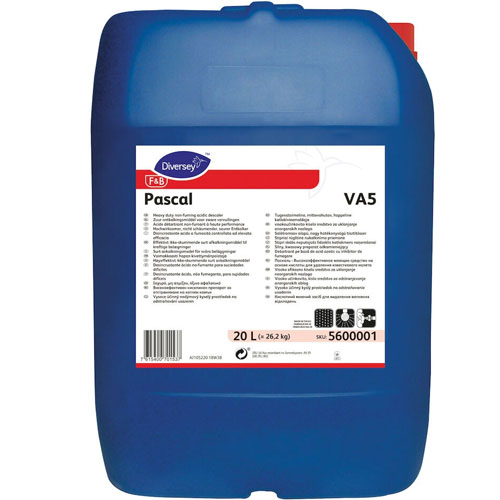Pascal VA5 - Detergent acid cu inhibitor de fumegare pentru aplicatii CIP, 20L - Diversey