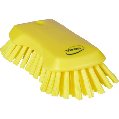 Perie de mana XL, peri extra-duri, 230 mm, verde - Vikan galben 