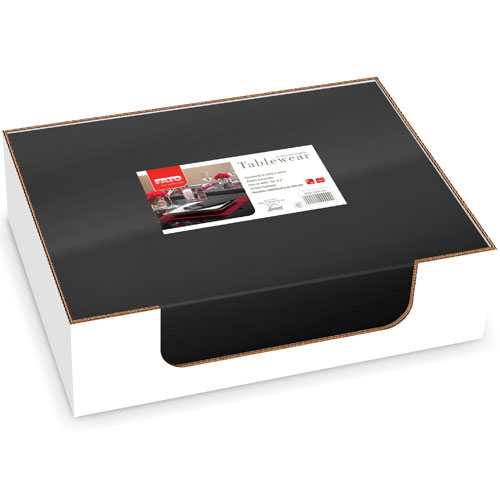 Placemat din airlaid 30x40 cm, Tablewear bordo - Fato negru 
