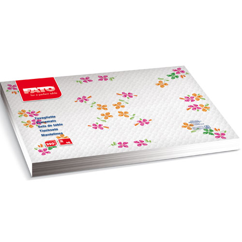 Placemat din hartie 30x40 cm, Happy Flowers - Fato