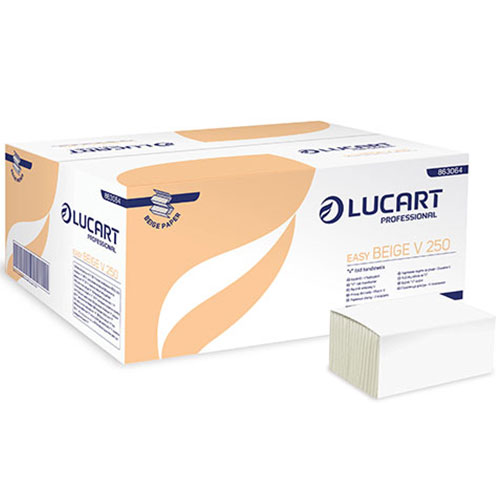 Prosoape de hartie pliate in V Easy Beige V250 - Lucart