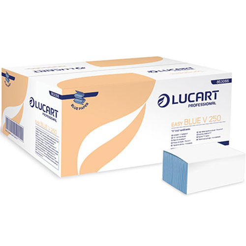 Prosoape de hartie pliate in V Easy Blue V250 - Lucart