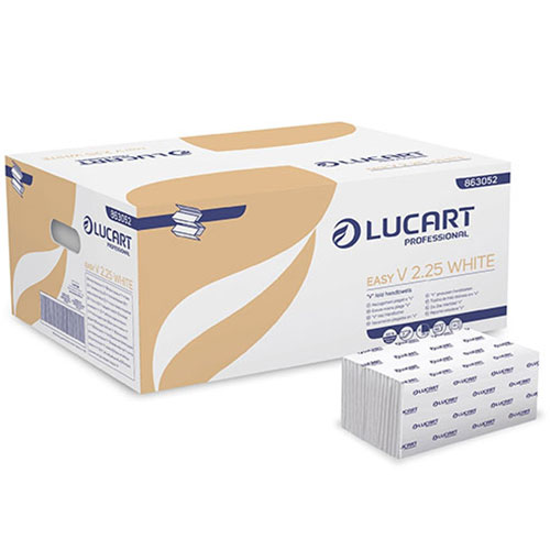 Prosoape de maini din hartie, pliate in V, Easy V2.25 - Lucart