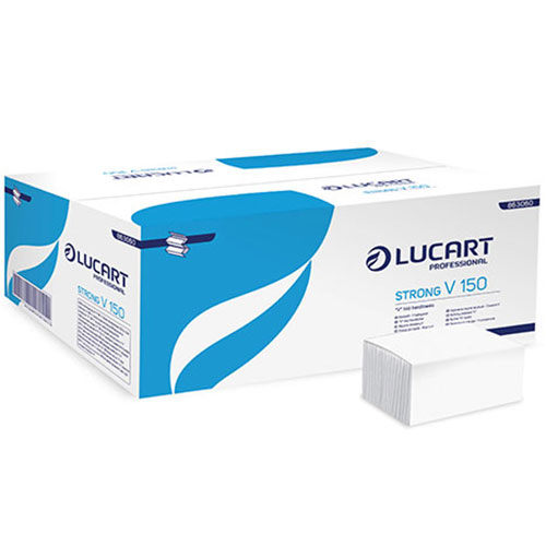 Prosoape de maini din hartie, pliate in V, Strong V150 - Lucart