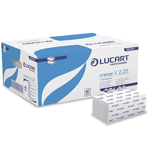Prosoape de maini din hartie, pliate in V, Strong V2.25 - Lucart