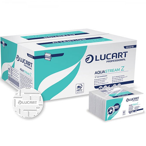 Prosoape de maini din hartie, pliate in Z, Aquastream Z - Lucart