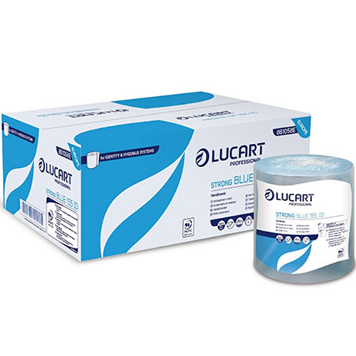 Prosoape de maini din hartie, rola autocut, Strong Blue 155 ID - Lucart