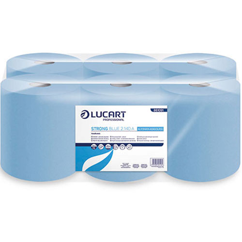 Prosoape de maini din hartie, rola autocut, Strong Blue 2.140A - Lucart