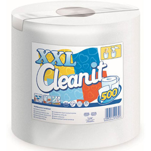 Rola prosoape din hartie pentru bucatarie, Cleanit XXL 500 - Lucart