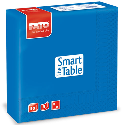 Servetele 33x33 cm 2 straturi, Smart Table - Fato albastru-gentian 