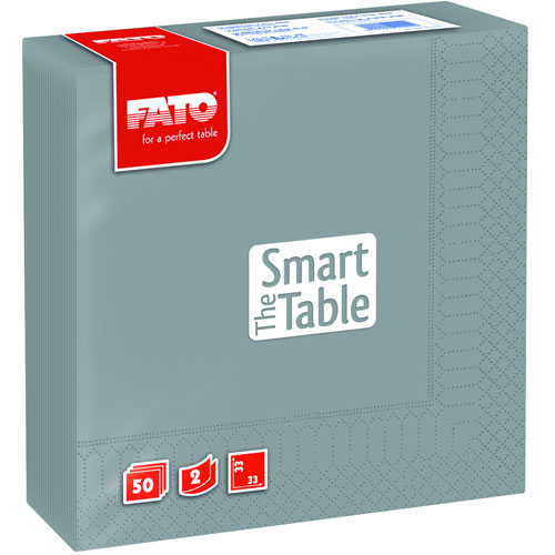 Servetele 33x33 cm 2 straturi, Smart Table - Fato gri 