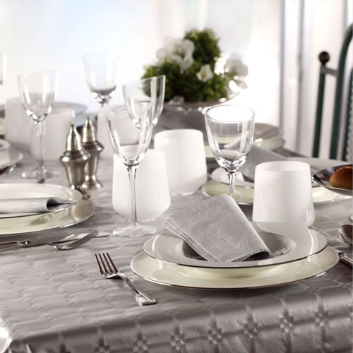 Servetele 33x33 cm 2 straturi, Smart Table, silver - Fato argintiu