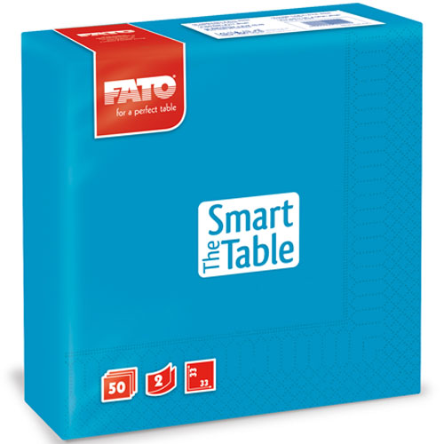 Servetele 33x33 cm 2 straturi, Smart Table - Fato turcoaz 
