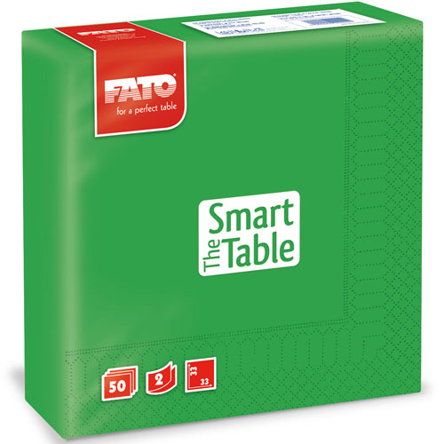 Servetele 33x33 cm 2 straturi, Smart Table - Fato verde-smarald 