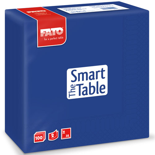 Servetele 38x38 cm 2 straturi, Smart Table, bordo - Fato albastru-inchis 