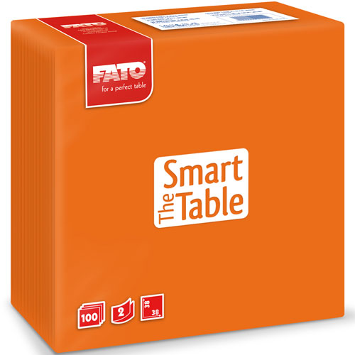 Servetele 38x38 cm 2 straturi, Smart Table, bordo - Fato portocaliu 