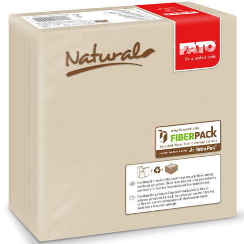 Servetele 38x38 cm 2 straturi, Star Champagne - Fato natural 