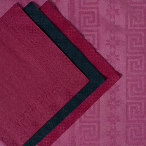 Servetele 40x40 cm 3 straturi, Smart Table, bordo - Fato bordo