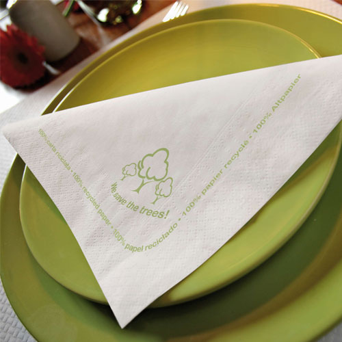 Servetele de masa 38 x 38 cm, Green we save the trees - Fato 