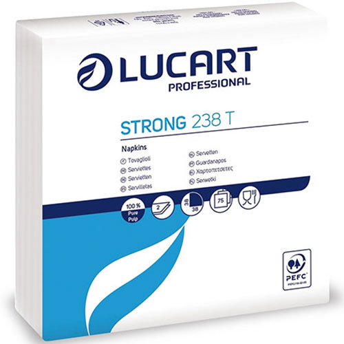Servetele de masa, Strong 238 T, alb - Lucart