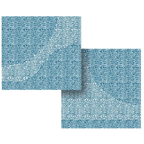 Servetele din airlaid, 40 x 40 cm, Mosaic gri - Fato albastru 