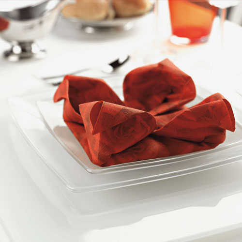Servetele din airlaid 40 x 40 cm, Rosa Red - Fato