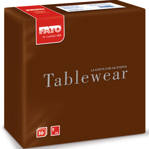 Servetele din airlaid 40x40 cm, Tablewear, Stone Grey - Fato maro 