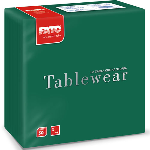 Servetele din airlaid 40x40 cm, Tablewear, Stone Grey - Fato verde 