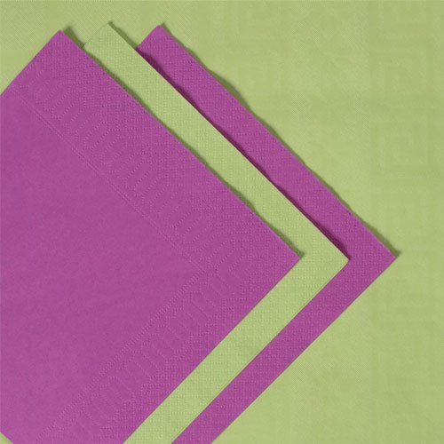 Servetele Smart Table 24x24 cm, 2 straturi, negre - Fato fucsia 