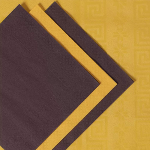 Servetele Smart Table 24x24 cm, 2 straturi, negre - Fato maro-inchis 