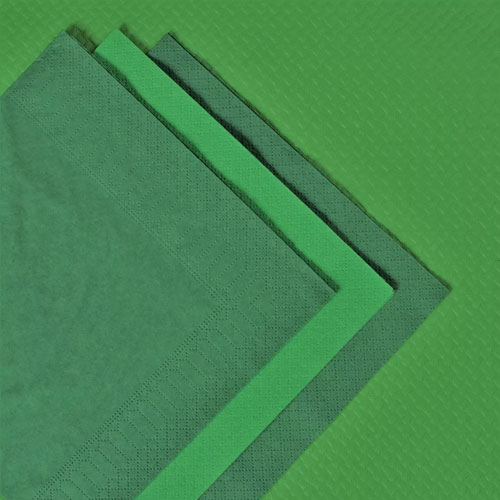 Servetele Smart Table 24x24 cm, 2 straturi, negre - Fato verde-inchis 