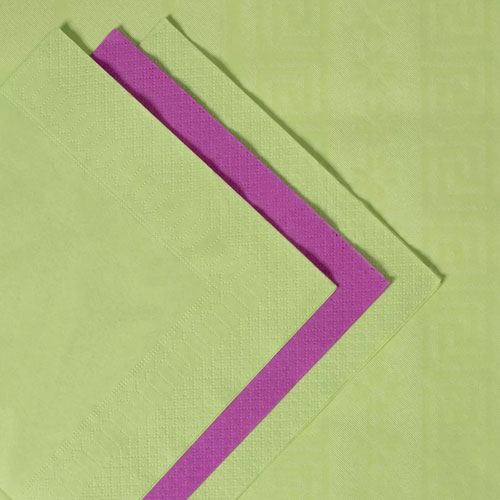 Servetele Smart Table 24x24 cm, 2 straturi, negre - Fato verde 