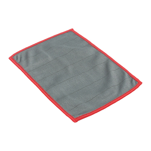 Set lavete microfibra 15 x 20 cm 5 buc. gri/rosu - De witte
