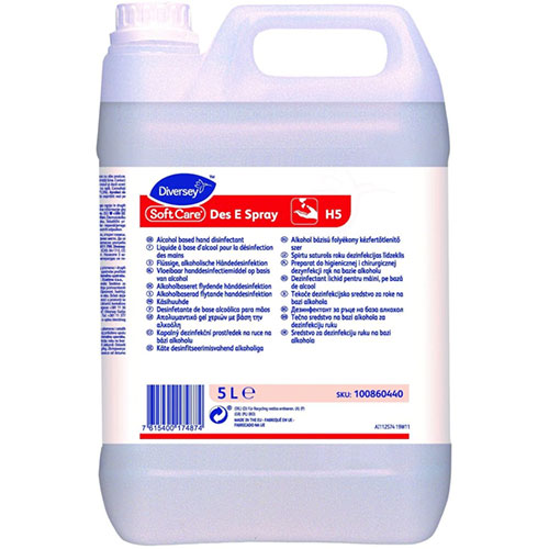 Soft Care Des E Spray H5 - Dezinfectant pentru maini, pe baza de alcool, 20L - Diversey