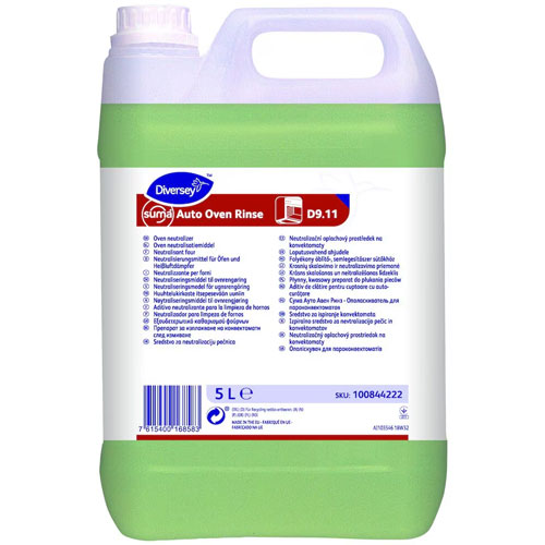 Suma Auto Oven Rinse - Aditiv acid pentru clatirea cuptoarelor cu auto-curatare, 5L - Diversey