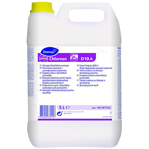 Suma Chlorsan - Detergent dezinfectant pe baza de hipoclorit de sodiu, 5L - Diversey