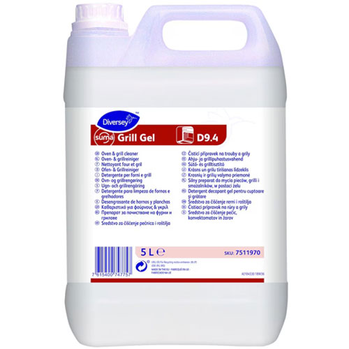 Suma Grill Gel D9.4 - Detergent pentru cuptoare si gratare, 5L - Diversey
