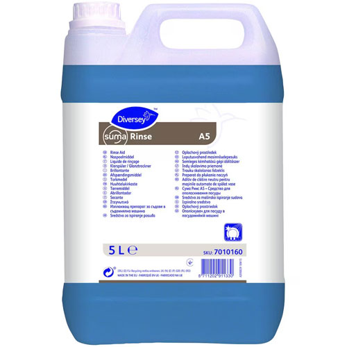 Suma Rinse A5 - Agent pentru clatire vesela si pahare, 5L - Diversey