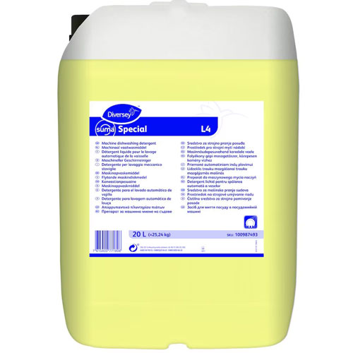 Suma Special L4 - Detergent lichid pentru spălarea automată a vaselor, 20L - Diversey
