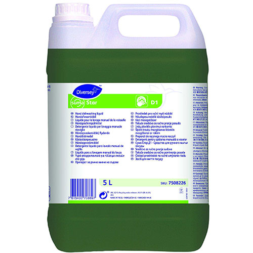 Suma Star - Detergent pentru spalarea manuala a vaselor, 5L - Diversey